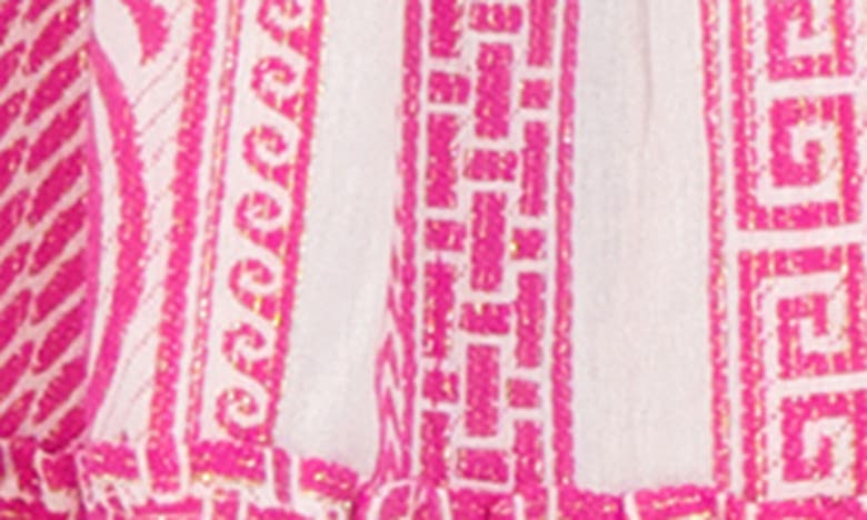 Shop Vince Camuto Geometric Cotton Jacquard Dress In Pink