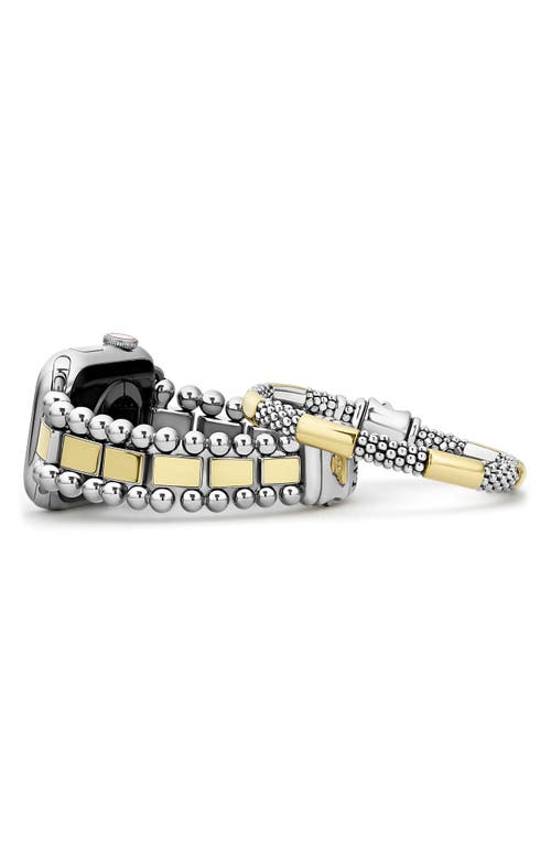 Smart Caviar Apple Watch Watchband & Bracelet Set in Silver
