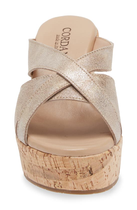 Cordani Devon Platform Wedge Sandal In Granito Corda