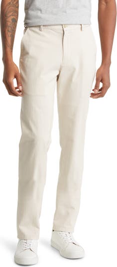 FLAT FRONT TWILL TROUSERS