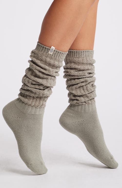 Ugg(r) Clarice Slouchy Knee High Socks In Moss Green