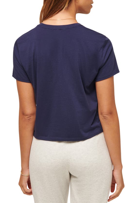 Shop Travis Mathew Day At The Races Graphic T-shirt In Navy