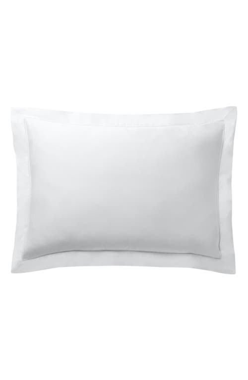 Ralph Lauren Organic Cotton Sateen Border Sham in Studio White at Nordstrom