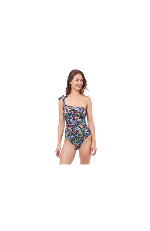 Flora One Shoulder One Piece Swimsuit in Multi