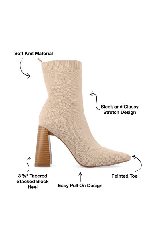 Journee Collection Noralinn Bootie In Beige