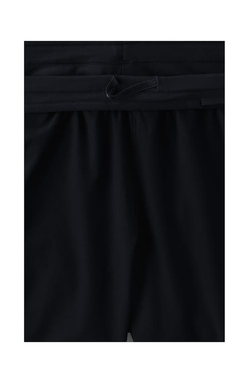 Shop Lands' End 5 Inch Quick Dry Board Shorts Swim Cover-up Shorts In Black