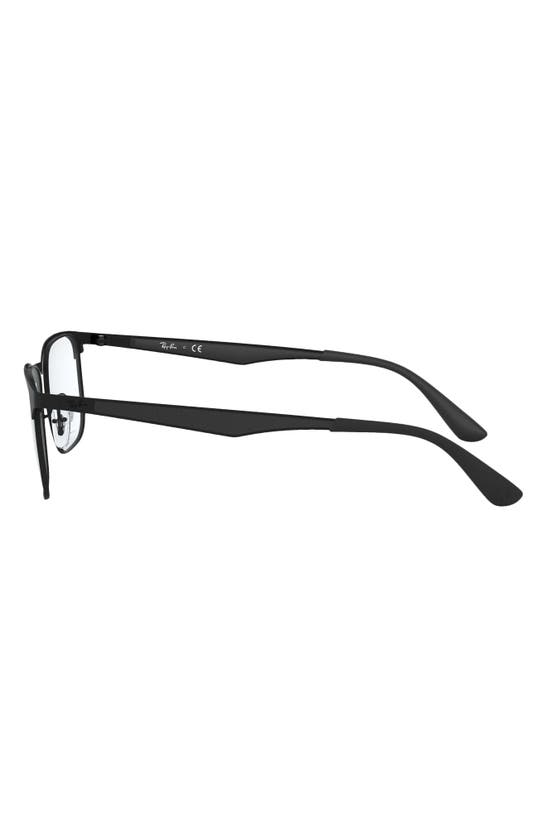 Ray Ban Rectangle-frame Glasses In Black