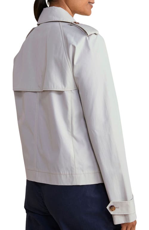 Vineyard Vines Crop Trench Coat In Stone