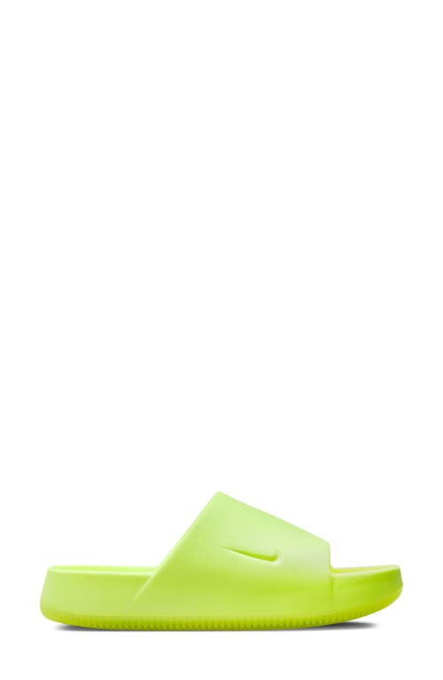 Shop Nike Calm Slide Sandal In Volt/volt