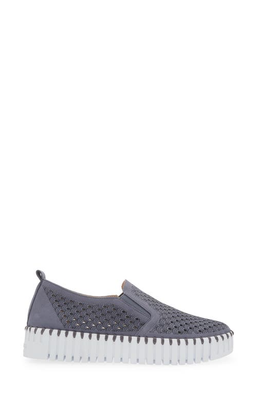 Shop Ilse Jacobsen Tulip Slip-on Sneaker In Grey Blue