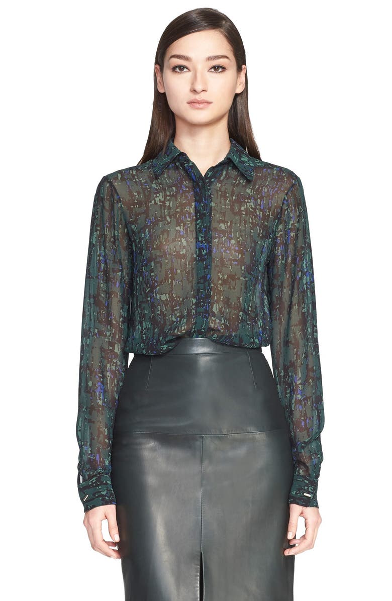 Jason Wu Abstract Print Silk Georgette Blouse | Nordstrom