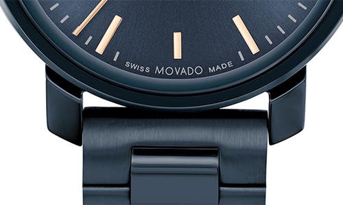 Shop Movado Bold Access Bracelet Watch, 34mm In Blue