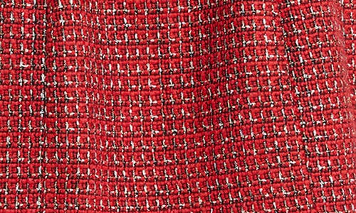 Bardot Karoline Boucle Balloon Dress In Red Check