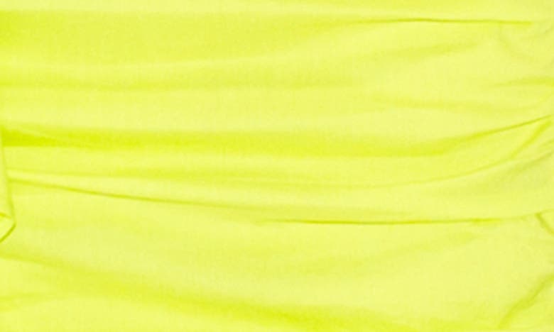 Shop Buxom Couture Puff Sleeve Ruffle Dress In Apple Green