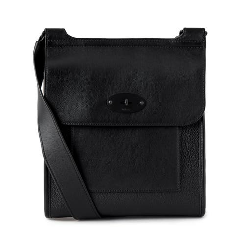 Mulberry Antony Eco Scotchgrain Crossbody Bag in Black at Nordstrom