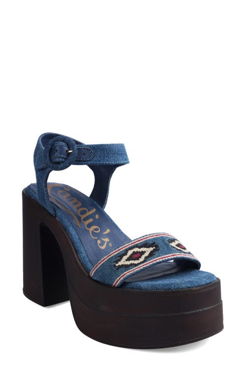 Shop Candies Candie's Torina Platform Sandal In Denim