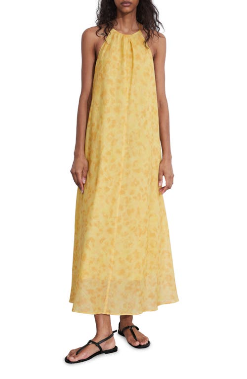 & Other Stories Print Sleeveless Maxi Dress Yellow Medium at