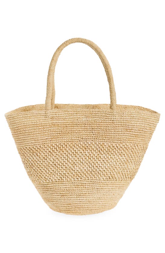 Shop The Row Emilie Crocheted Raffia Tote In Natural