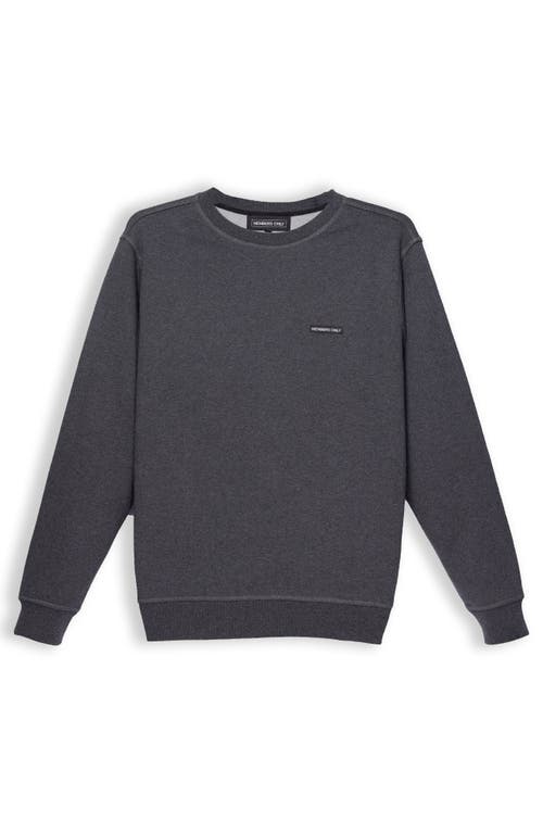 Members Only Preston Crew Neck Sweatshirt In Charcoal