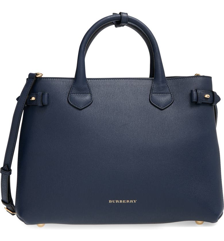 Burberry 'Medium Banner' House Check Leather Tote | Nordstrom
