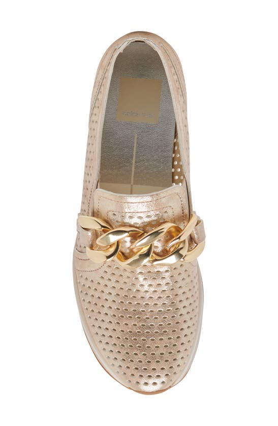 Shop Dolce Vita Jhenee Platform Sneaker In Light Gold Metallic Nubuck