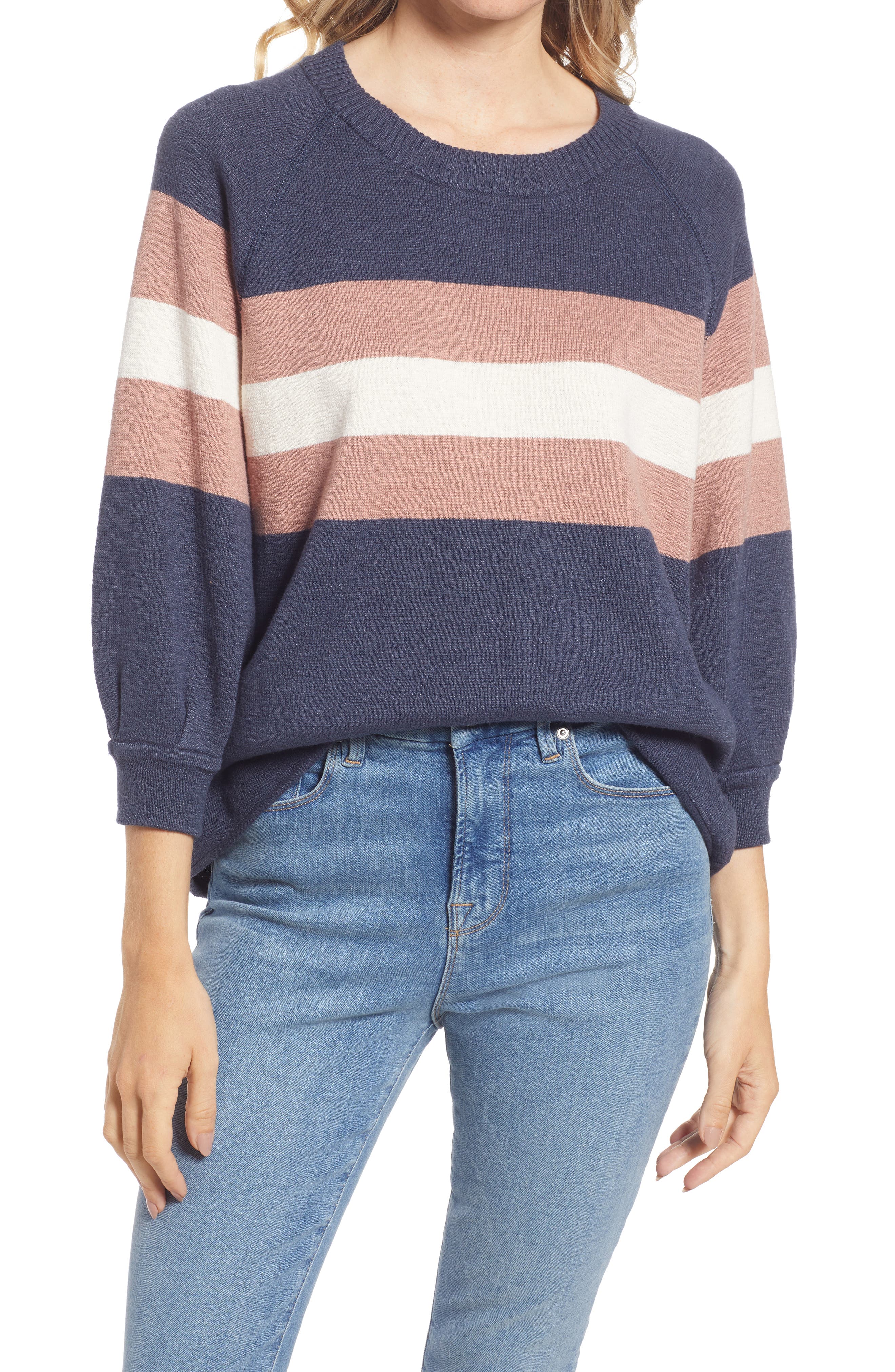 madewell tangerine sweater