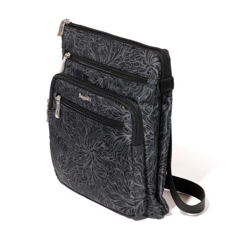 Shop Baggallini Out And About Crossbody Bag In Midnight Blossom