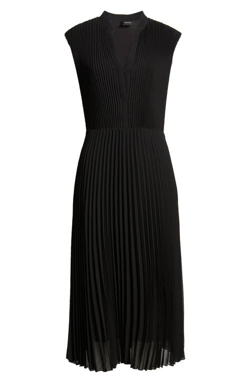 Shop Hugo Boss Boss Diloh Midi A-line Dress In Black