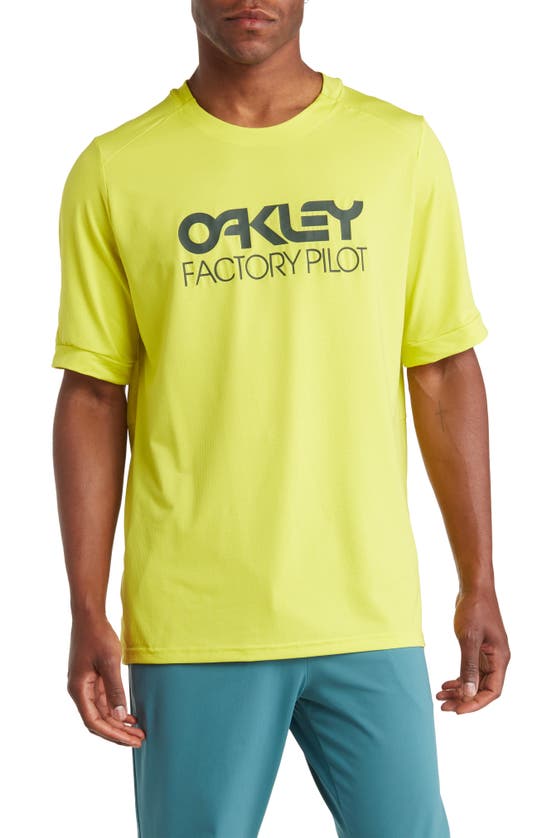 Oakley Factory Pilot Mtb Active T-shirt In Sulphur