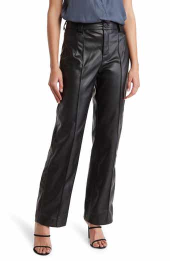 DKNY Women's Faux-Leather High-Rise Cargo Pants - ShopStyle