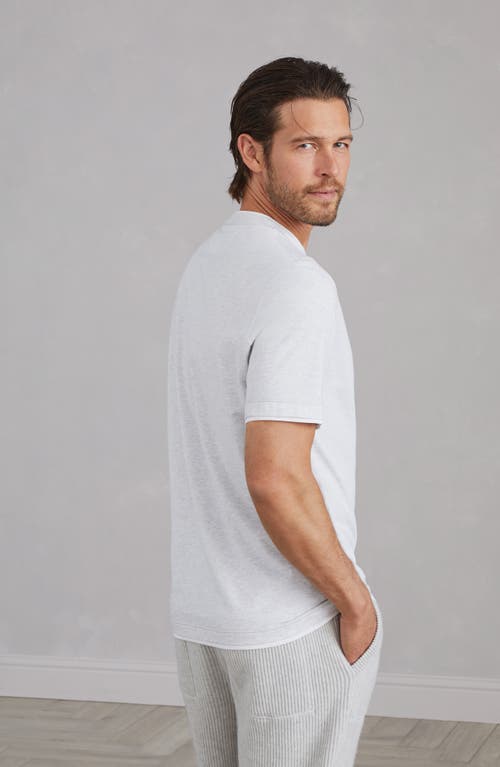 Shop Brunello Cucinelli T-shirt With Faux-layering In Pearl Grey