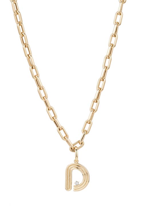 Adina Reyter Initial Diamond Pendant Necklace in Yellow Gold at Nordstrom