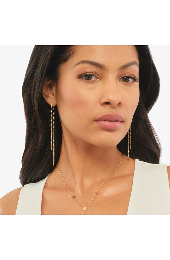 Shop Lana Blake Chain Front/back Earrings In Yellow