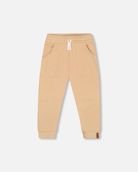 Little Boy's French Terry Pant Beige