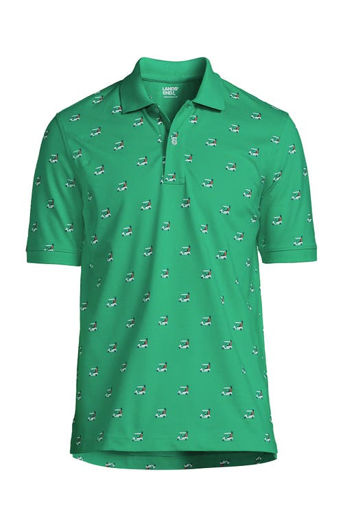 Shop Lands' End Short Sleeve Comfort-first Mesh Polo Shirt In Glade Green Golf Cart