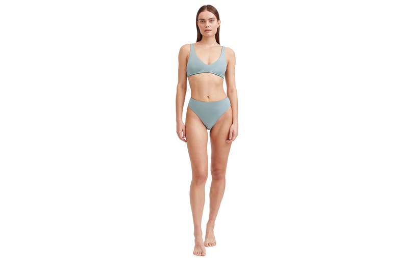 Shop Au Naturel By Gottex Solid Bikini Bra Swim Top In Emerald