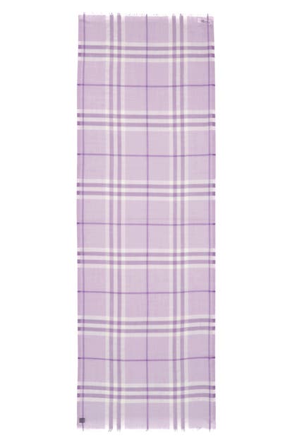 BURBERRY GIANT CHECK WOOL & SILK GAUZE SCARF,8030510