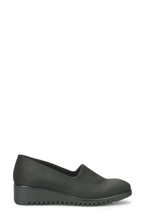 Comfortiva Dana Platform Wedge Slip-on In Black