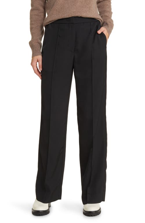 Rails Alta High Waist Straight Leg Pants Shiny Black at Nordstrom,