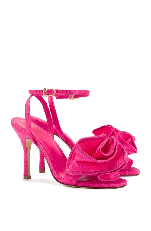 Shop Larroude Larroudé Penelope Ruffle Sandal In Pink