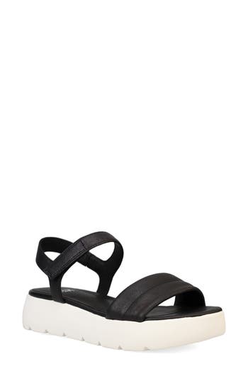 Eileen Fisher Jolie Ankle Strap Platform Sandal In Black