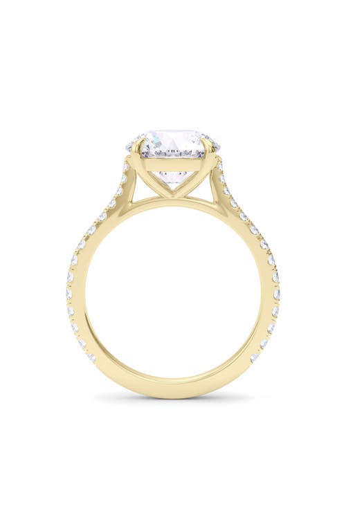 Hautecarat 18k White Gold Brilliant Cut Lab Created Diamond Engagement Ring In 2.00 Ctw 18k Yellow Gold