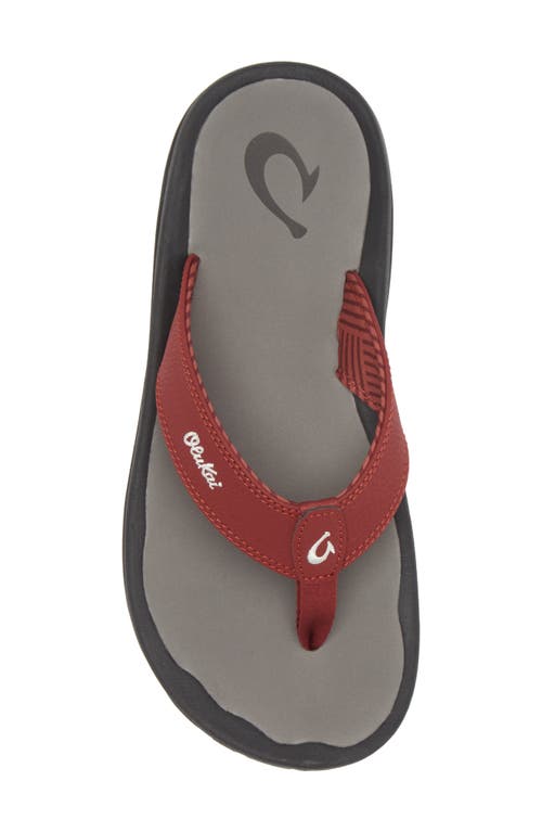 Shop Olukai Ohana Flip Flop In Terra/stone