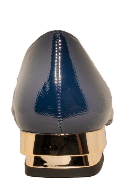 Ninety Union Dove Buckle Flat In Navy