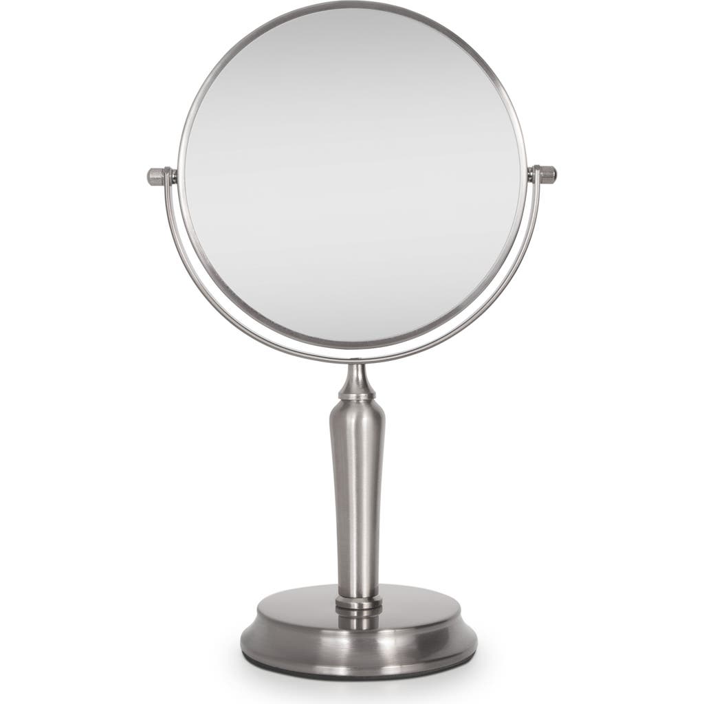 Zadro Anaheim Makeup Mirror With 5x/1x Magnification In Satin Nickel