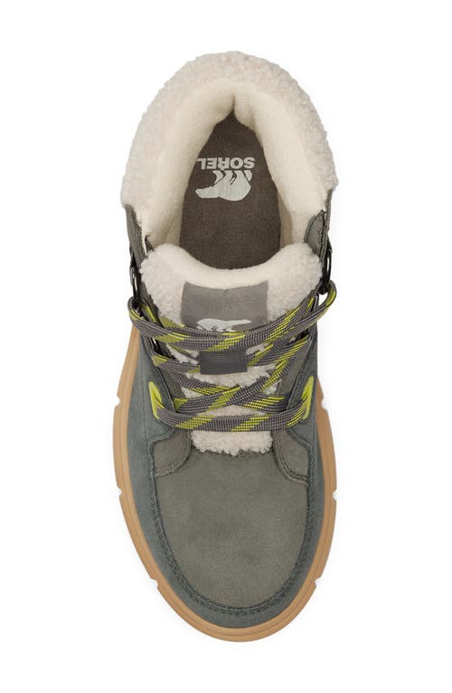 Sorel Explorer Iii Joan Nw Waterproof Boot In Quarry/sea Salt