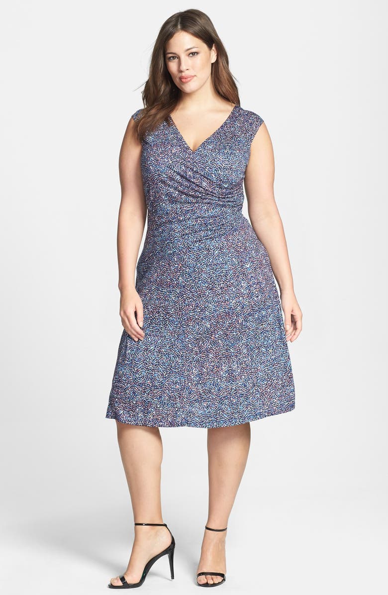 NIC+ZOE 'Mosaic' Faux Wrap Dress (Plus Size) | Nordstrom