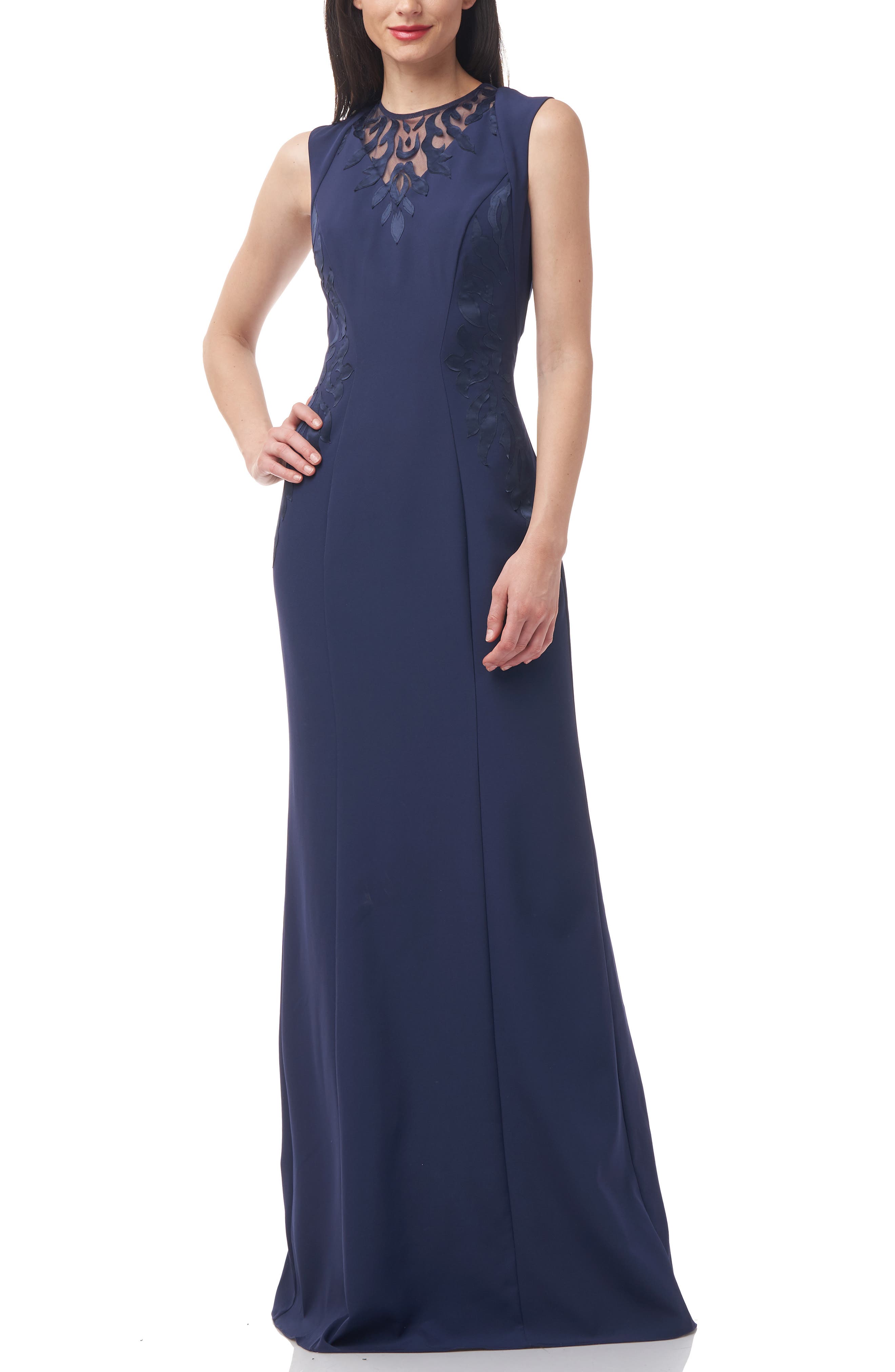 js collections navy gown