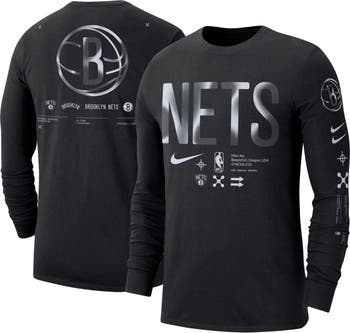 Nike Men's Brooklyn Nets White Block T-Shirt, Small