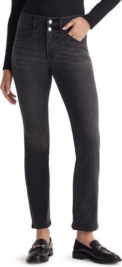 Mid-rise cropped kick-flare pants in black - Vince